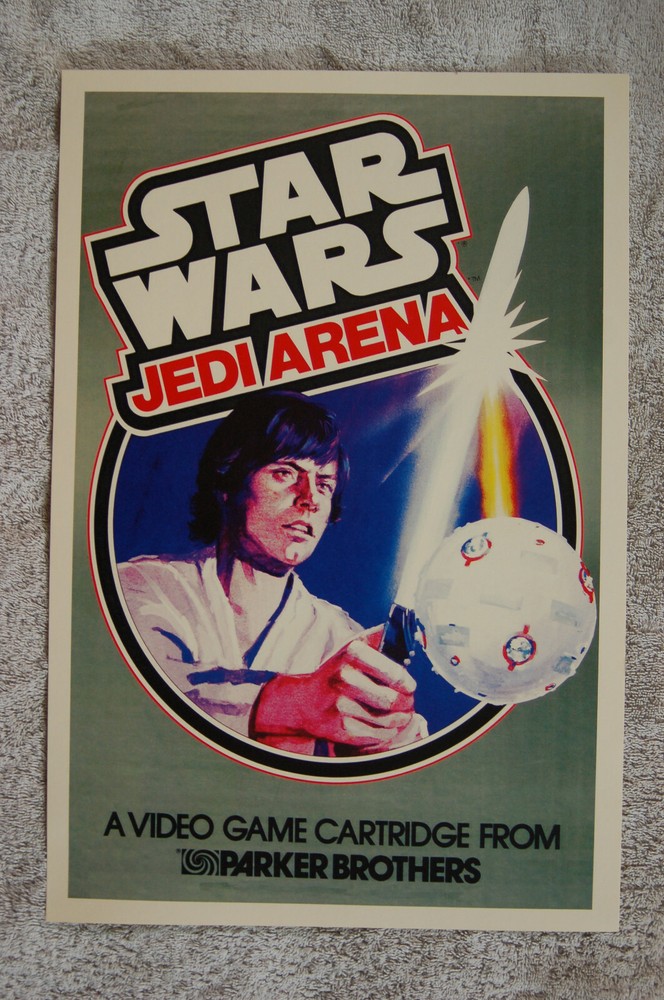 Star Wars Jedi Arena Atari 2600 Video Game 80s Promo Poster
