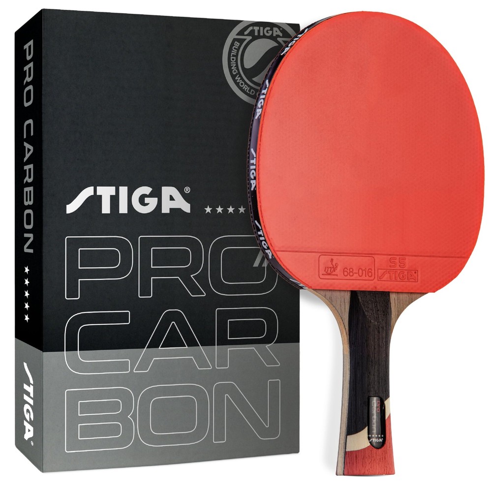 STIGA Pro Carbon Table Tennis Racket with Advanced Carbon Tech for High Performance