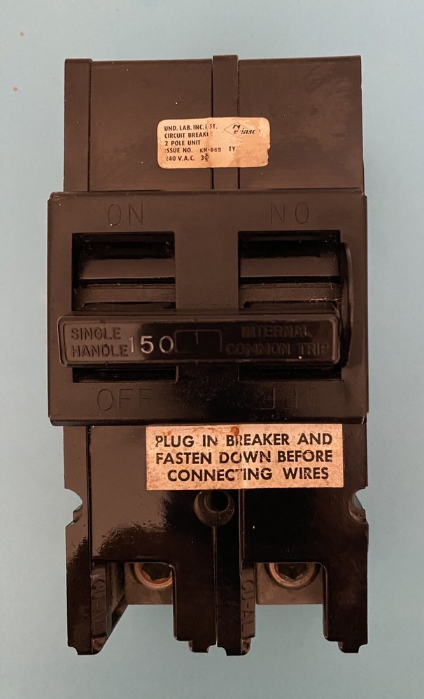 ZINSCO 150-amp circuit breaker type OFP  2 POLE 240V