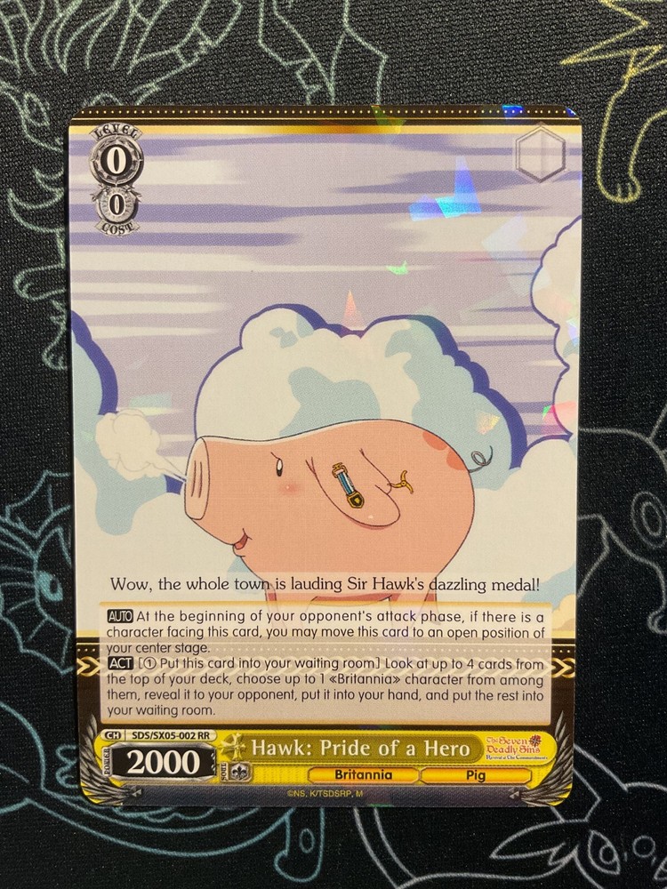 Weiss Seven Deadly Sins 2  Hawk: Pride of a Hero SDS/SX05-002 RR