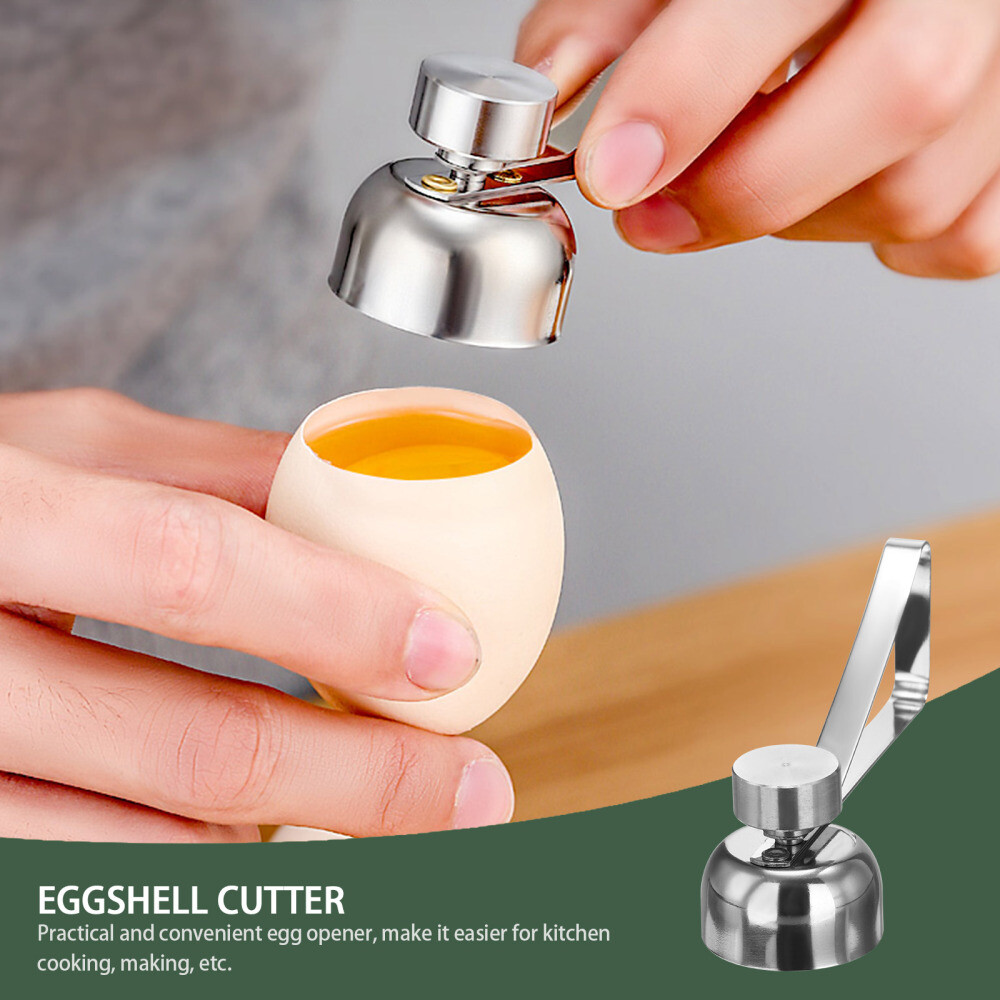Egg Opener Topper Cutter Induction Cookware Stainless Steel
