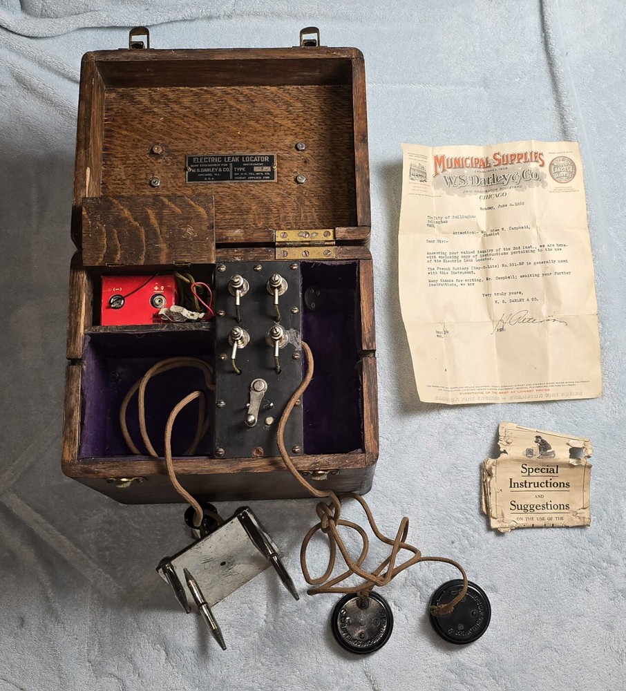 Vintage 1930s Electric Leak Detector WS Darley Chi - Stromberg Carlson Tel Inc