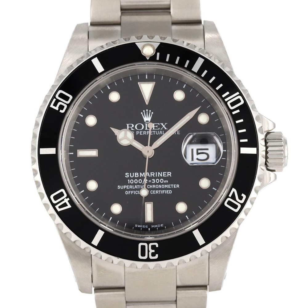 Authentic ROLEX Submariner Date 16610 SS Automatic K Serial 270