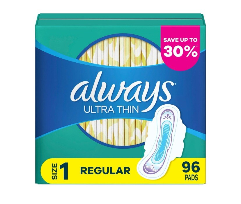 Always Ultra Thin Sanitary Napkins - Pack of 96