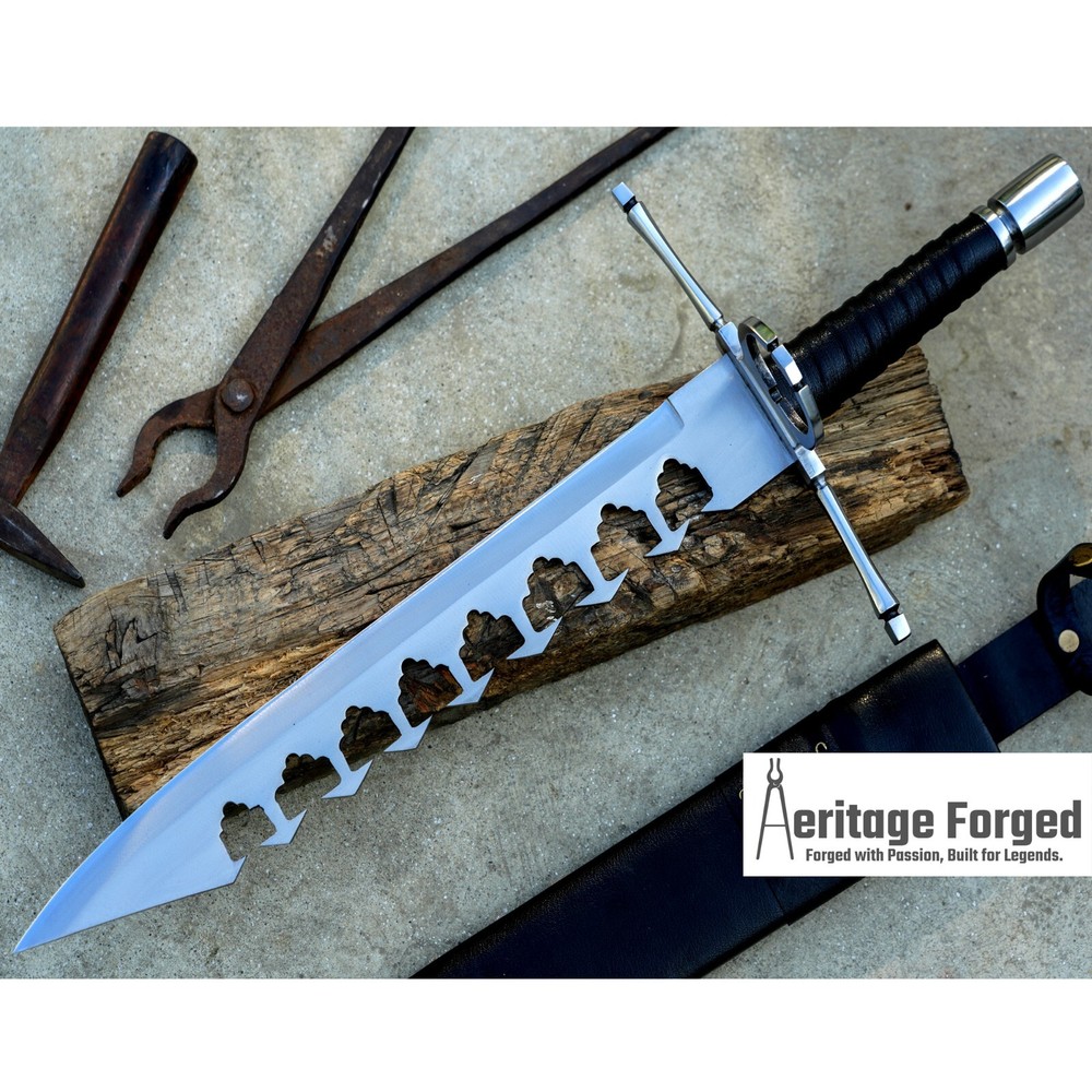 16-Inch Blade Sword Breaker Knife for Hunting, Camping, Combat, and Outdoor Work