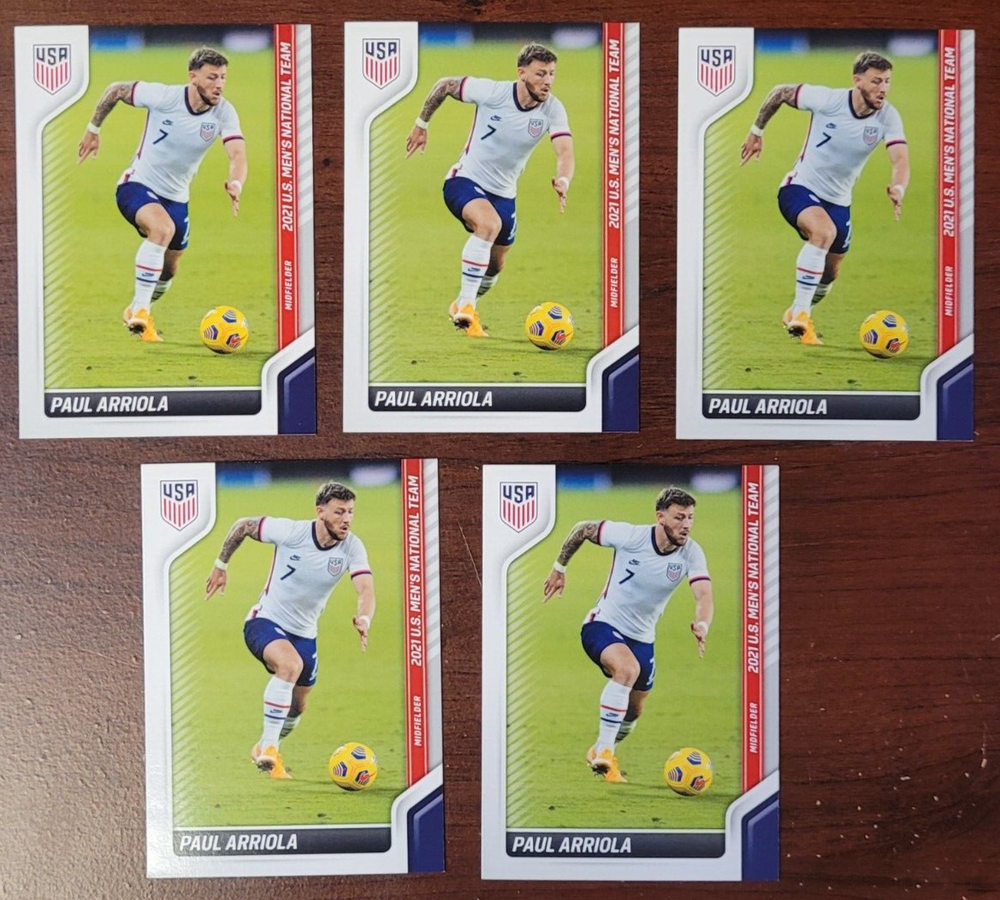 Paul Arriola 5-Card USMNT Lot 2021 Panini Instant Soccer USA National Team