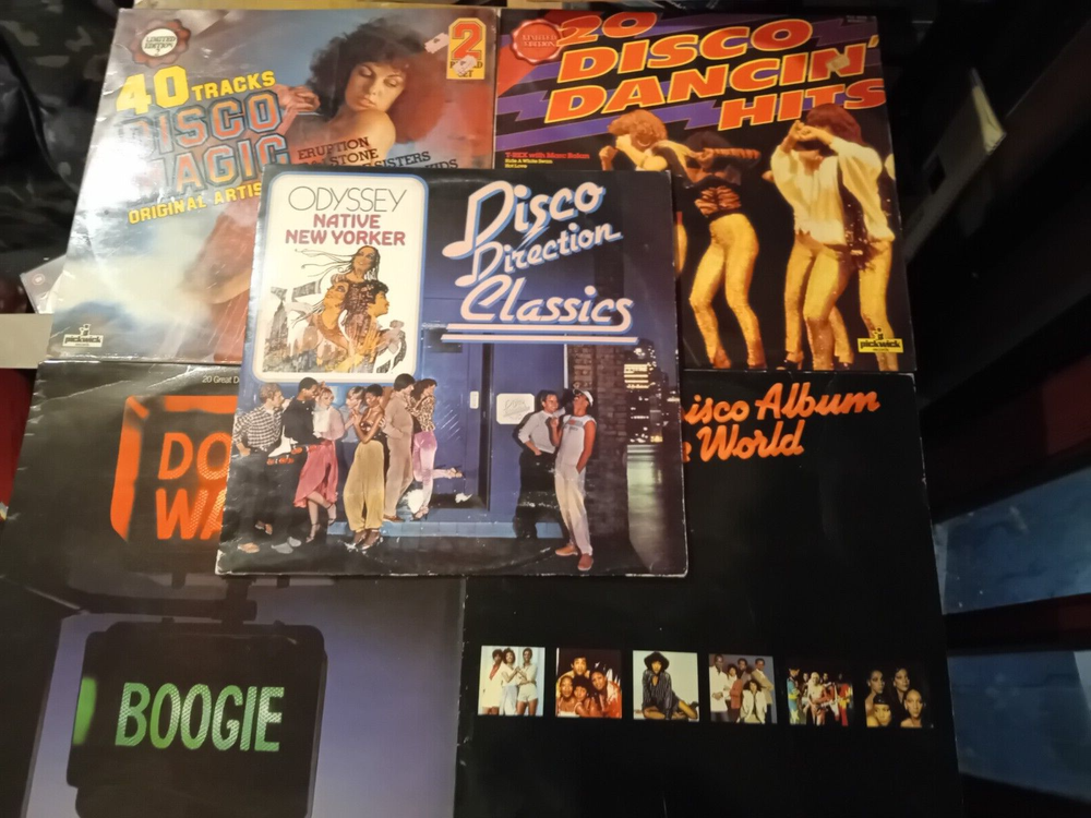 LOT OF 4 DISCO LP'S (INC 1 DOUBLE LP) + 12