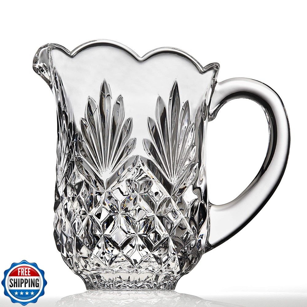 Godinger 64oz Glass Beverage Carafe for Iced Tea Cocktails Beer and More