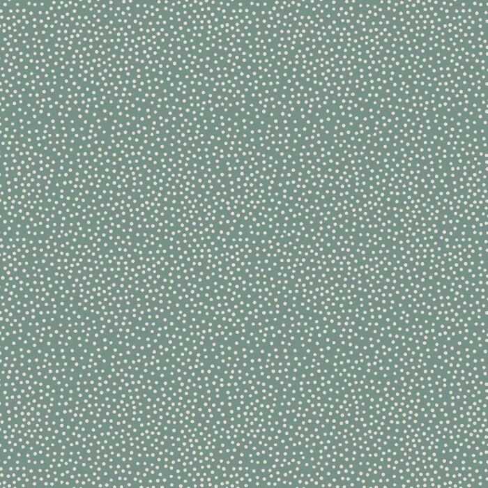 Quilting Patchwork Fabric Birdhouse Basics Spots Blue Cream 50x55cm FQ