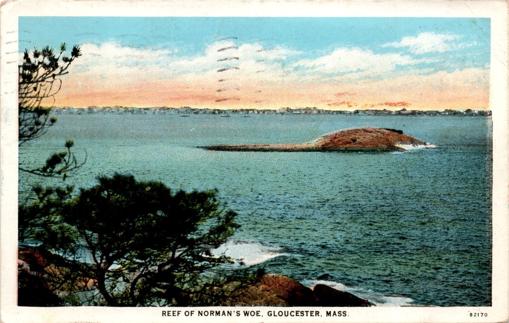 REEF OF NORMAN'S WOE, GLOUCESTER, MASS, AUG 15 Postcard