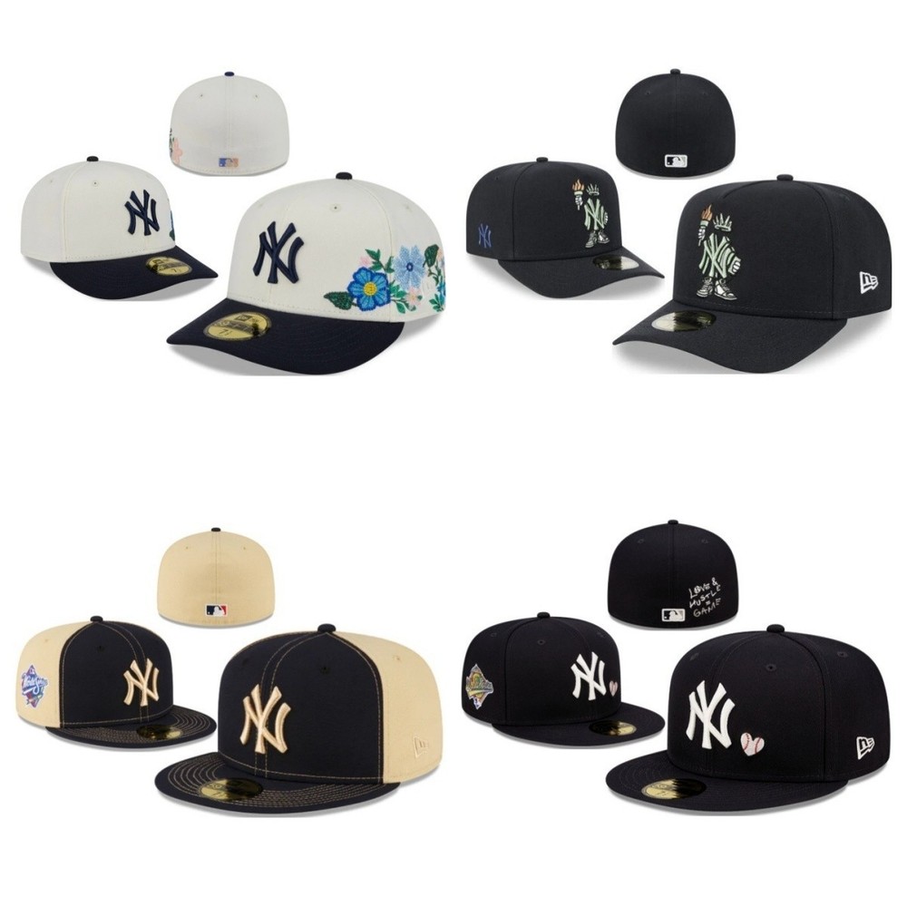 Men's New York NYY MLB Yankees Basic 59FIFTY Fitted Cap - 5950 Baseball Hat