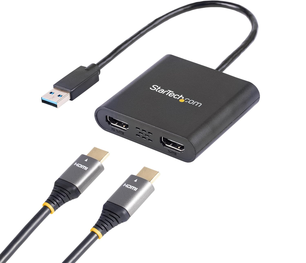 Startech.Com USB 3.0 to Dual HDMI Adapter, USB to 2X HDMI Monitor Converter
