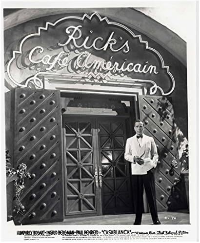 Humphrey Bogart In Casablanca Black And White 8x10 Picture Celebrity Print