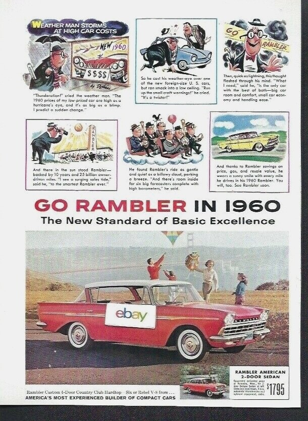 1960 AMC Rambler 4-Door Country Club Hardtop in Red