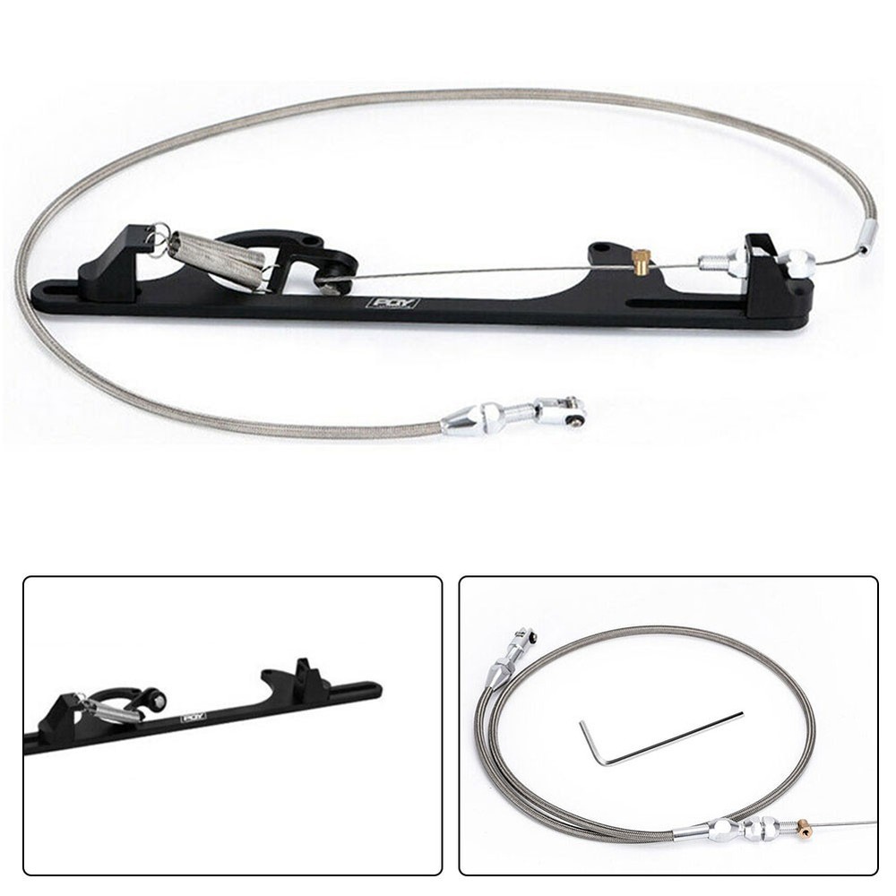 For LS Engine 36\ StainlessSteel Braided Throttle Gas Cable LS1 4.8 5.3 5.7 6.0