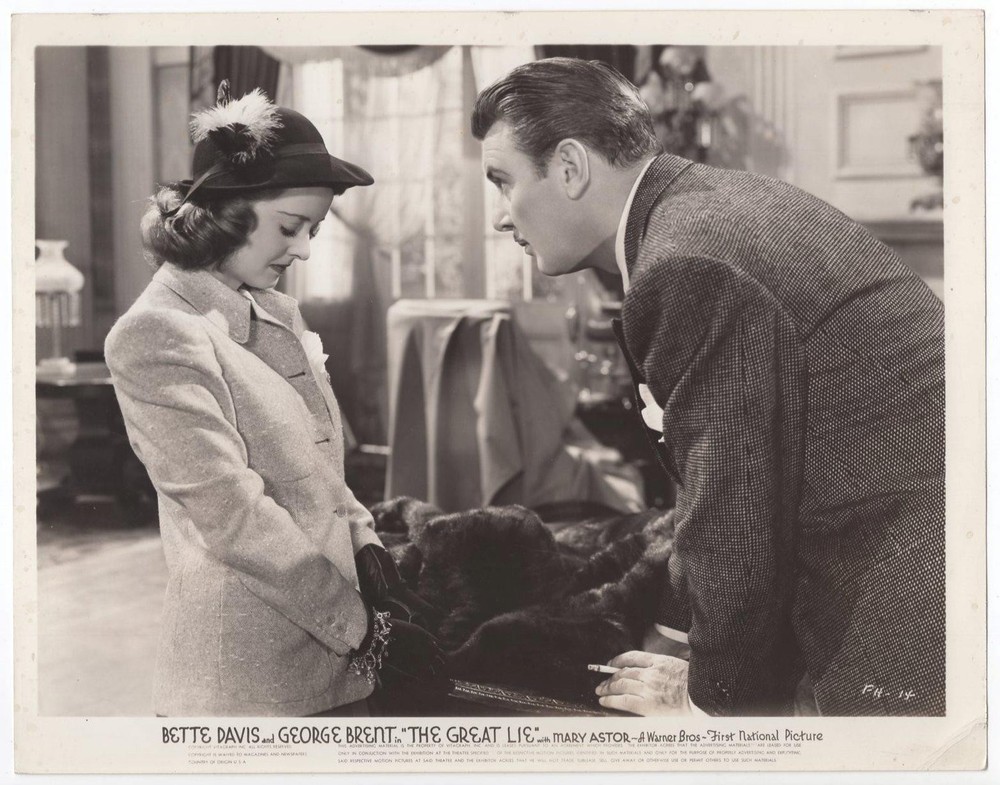 BETTE DAVIS MOVIE PHOTO #2 The GREAT LIE 1941 Original Warner Bros GEORGE BRENT