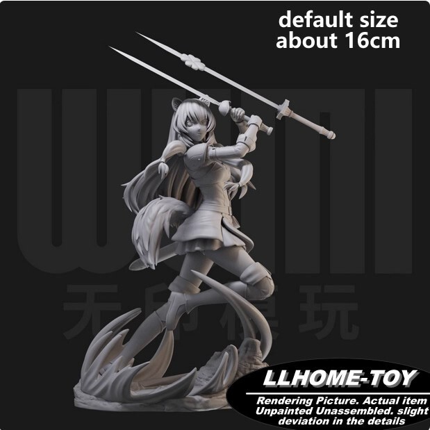 Anime Raphtaria Blade Battle Resin 3D Print GK Figure DIY Model Unpainted