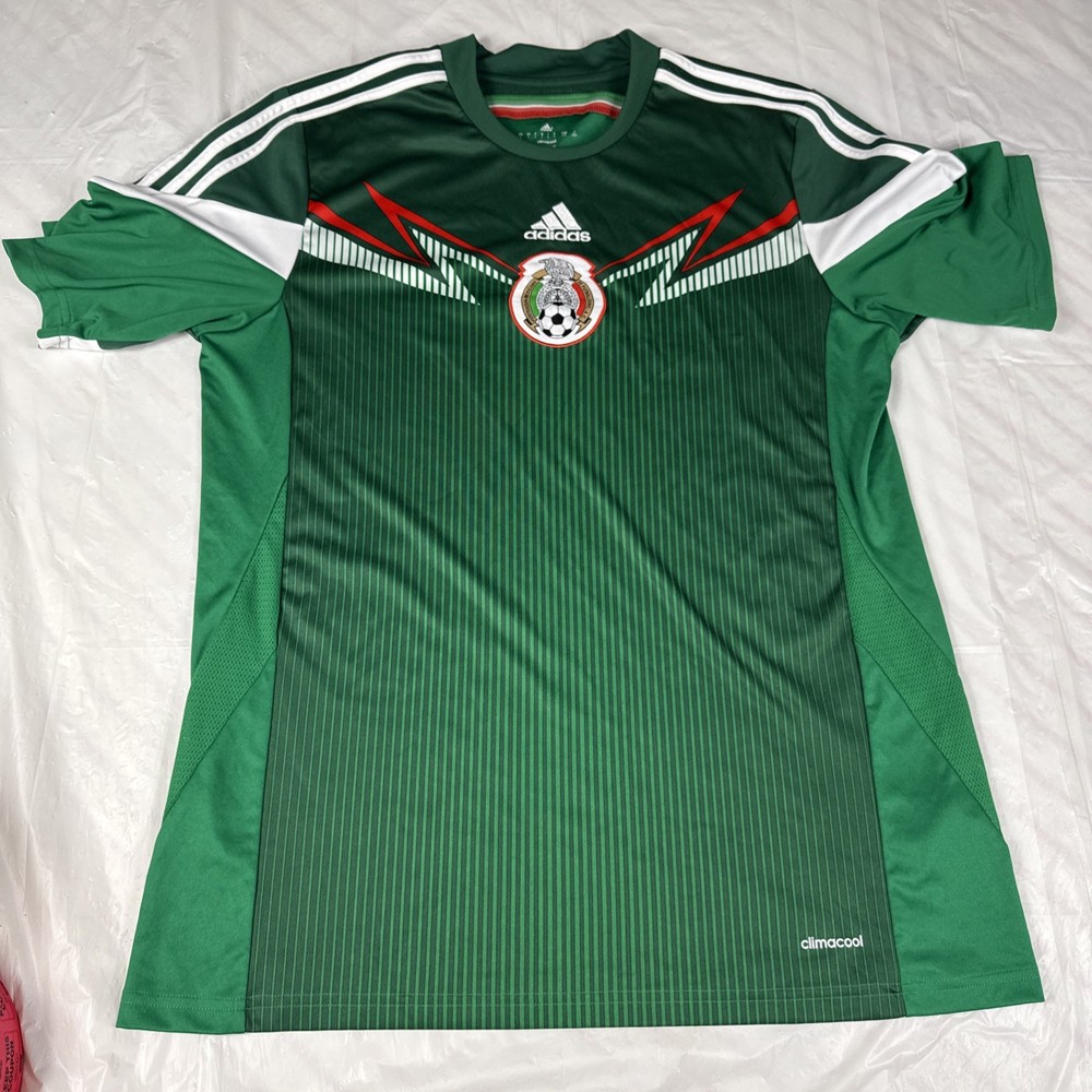 2013 Mexico National Soccer Team Adidas Climacool Jersey Green Large