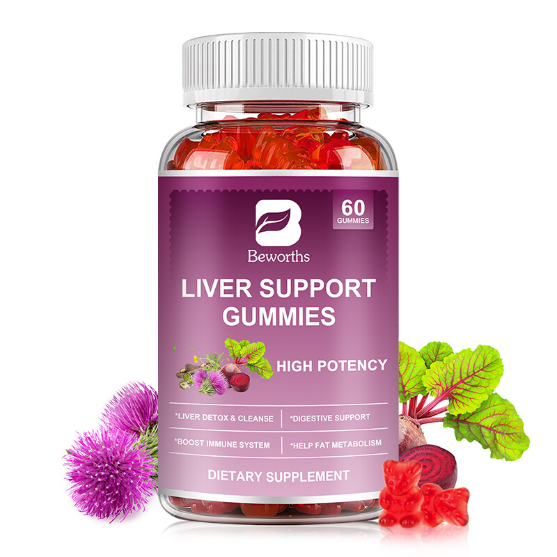 60pcs Liver Support Gummies-Organic w/Milk Thistle Immune Support