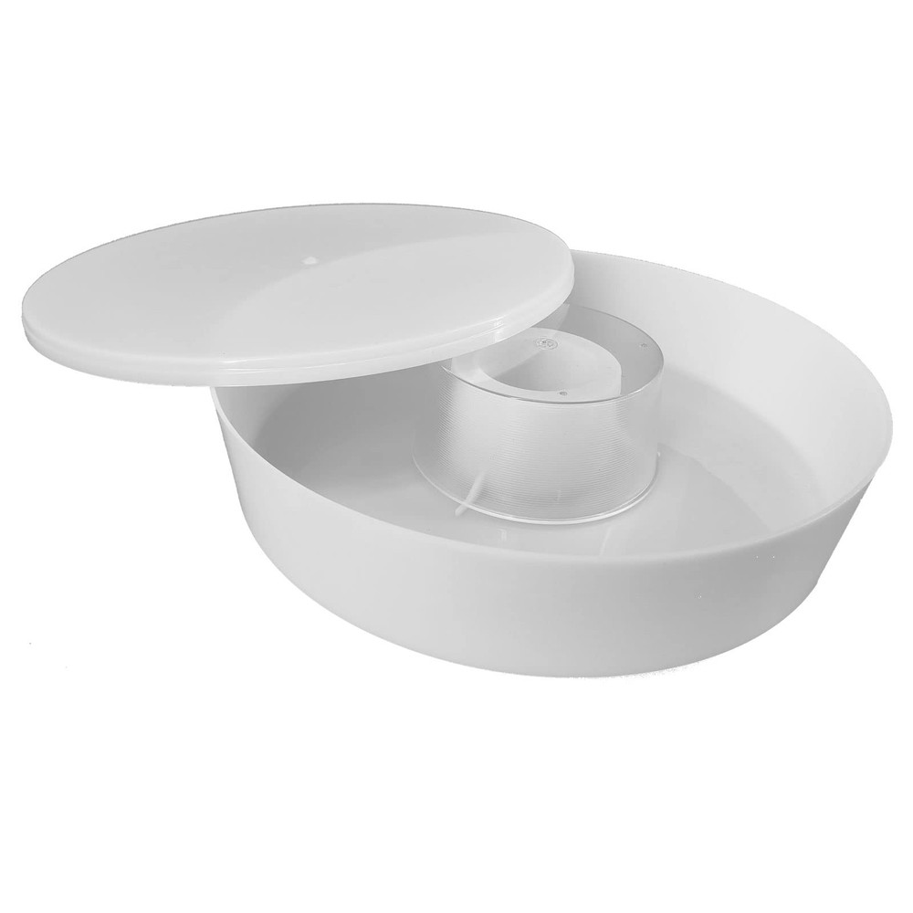 Hive Top Round Rapid Bee Feeder White for Honey Bees Beekeeping