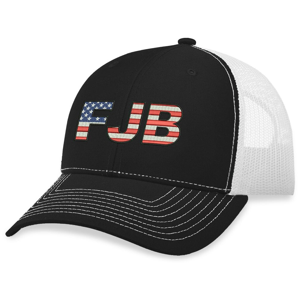 FJB USA Patriotic Trucker Hat - Adjustable Snapback Cap