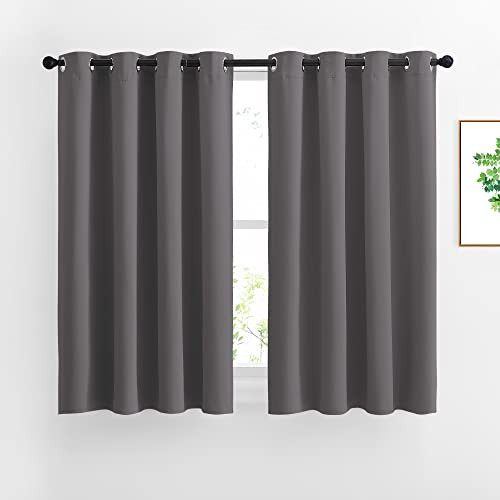 Thermal Blackout Short Kitchen Curtains for Bedroom Window Treatment