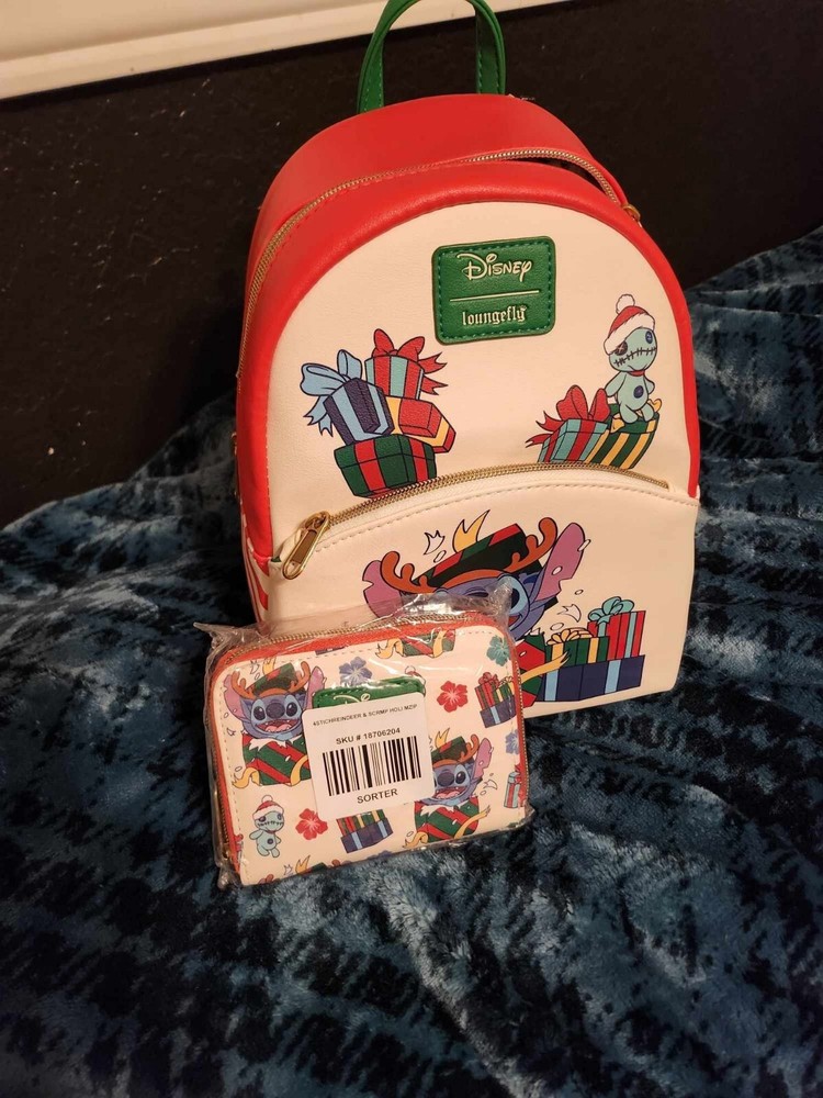 Lilo And Stitch Limited Edition Christmas Backpack And Wallet