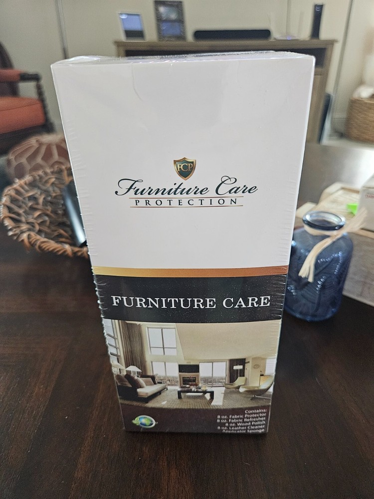 Furniture Care Protection Kit Leather Cleaner Fabric Refresher Wood Polish - NEW