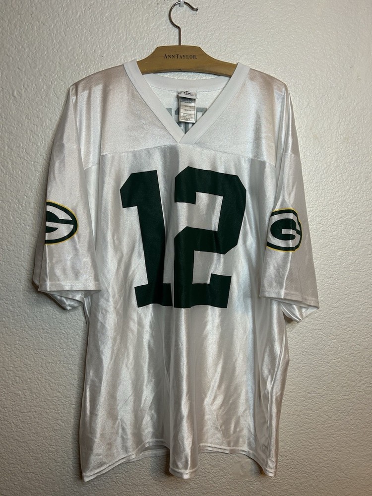 Aaron Rodgers Green Bay Packers White NFL Jersey Mens XL #12-image