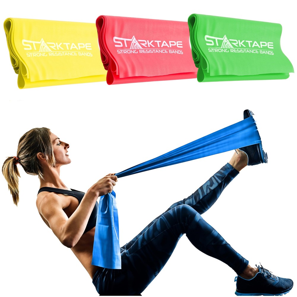 Resistance Bands Set for Physical Therapy Stretch Elastic Band. Bandas de res...