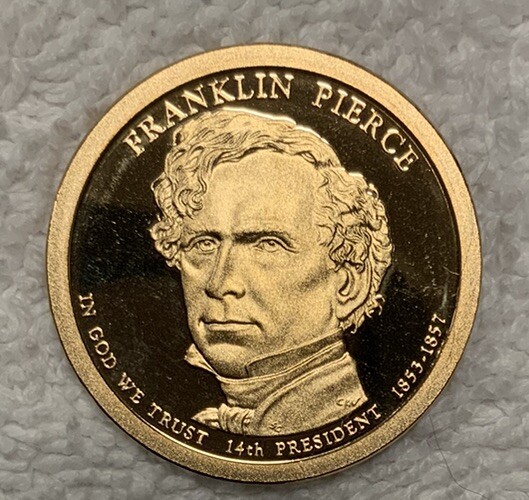 2010 S Franklin Pierce Presidential Dollar Proof Uncirculated Gorgeous Coin
