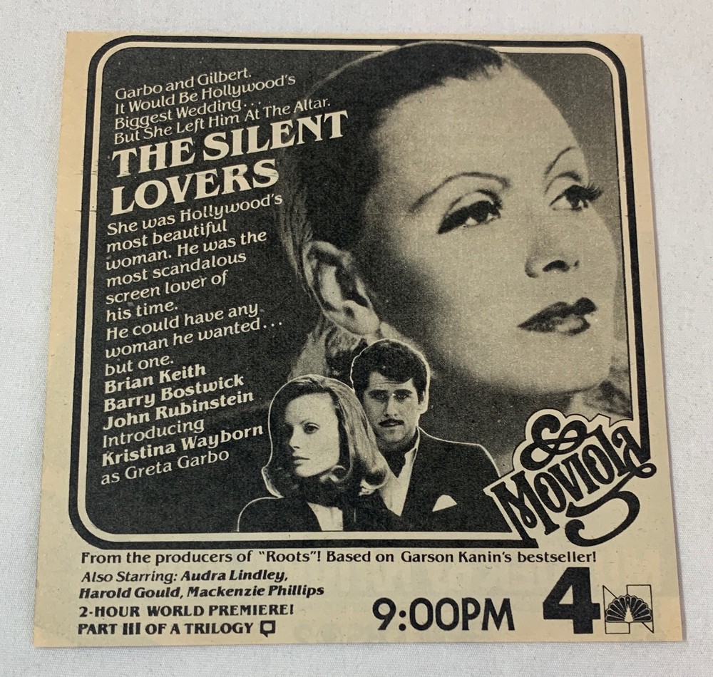 1980 NBC Moviola The Silent Lovers Ad with Barry Bostwick and Kristina Wayborn