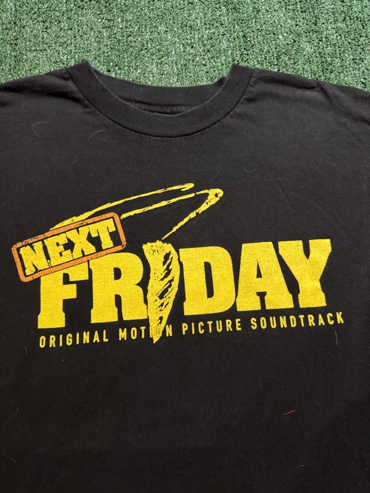 VTG Next Friday LS Shirt Movie Promo Rap Soundtrack Ice Cube Aaliyah Eminem RARE-image