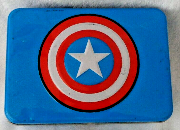 New Marvel Comics Special Edition Captain America Playing Cards Metal Tin.