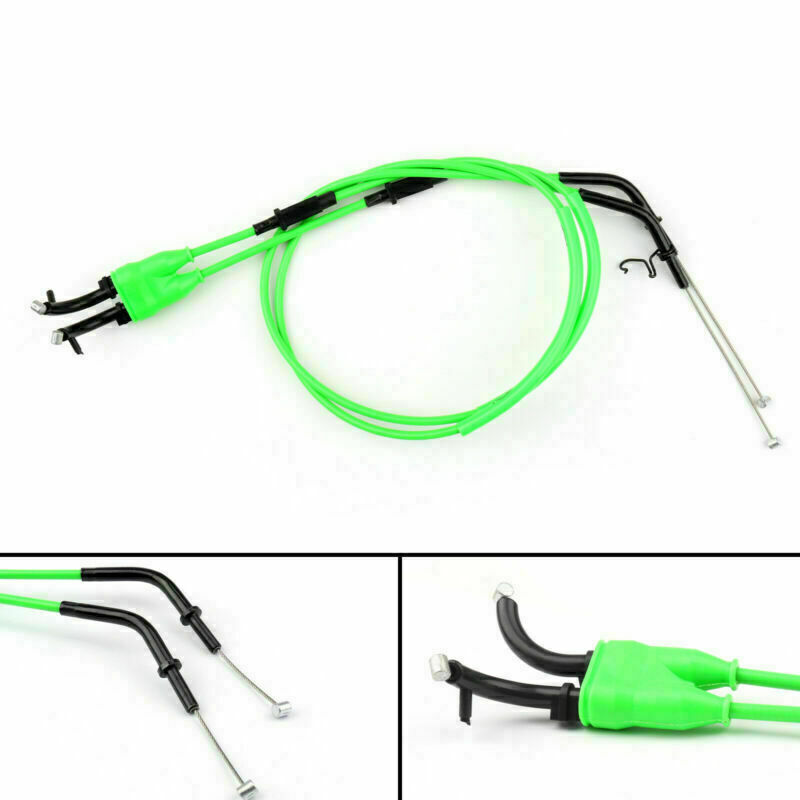 Motorcycle Throttle Cable For Kawasaki Ninja ZX-10R ZX1000D 2006-2007 Green US