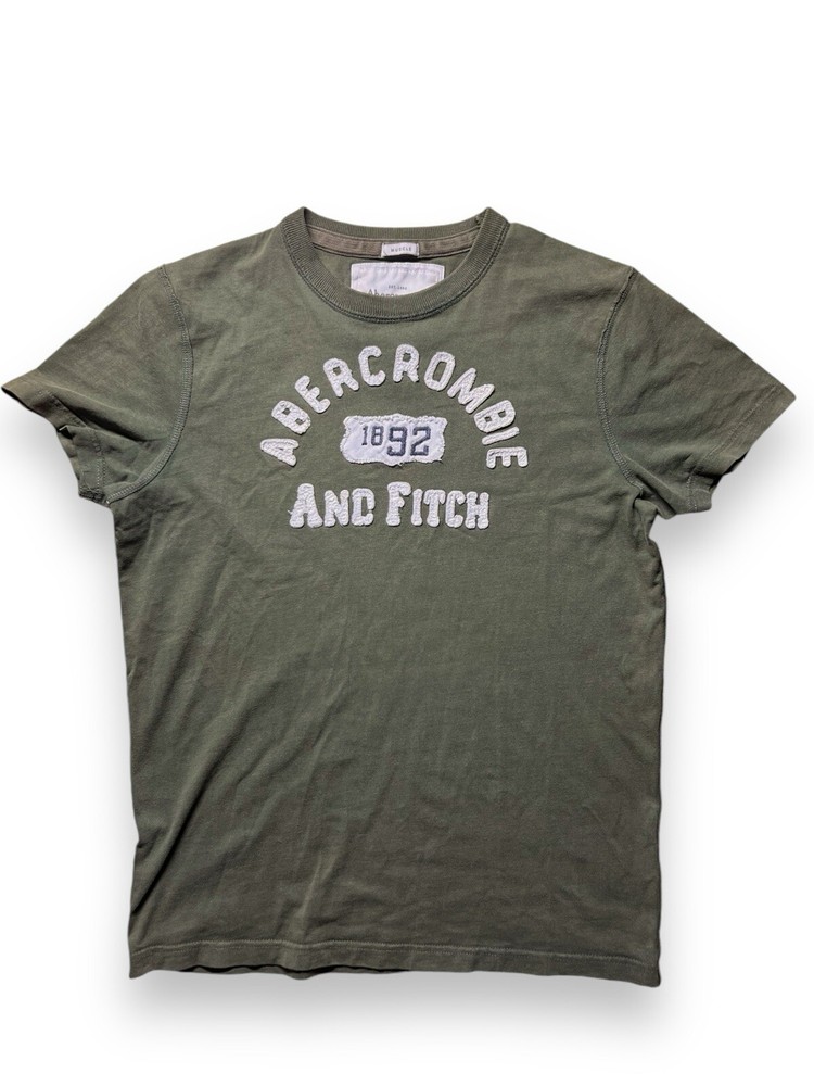 Abercrombie & Fitch Mens Olive T-Shirt size M-image