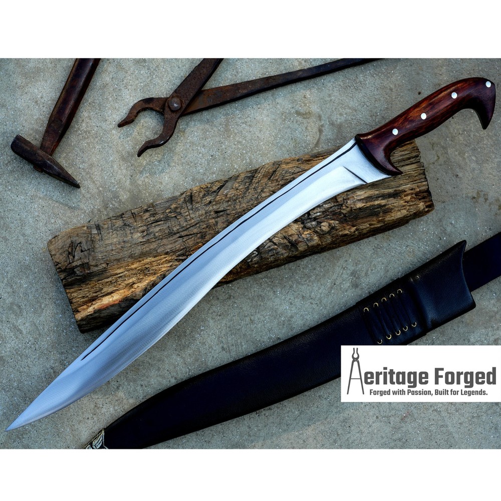 19-Inch Kopesh Sword Survival Knife for Hunting Camping Tactical Use  