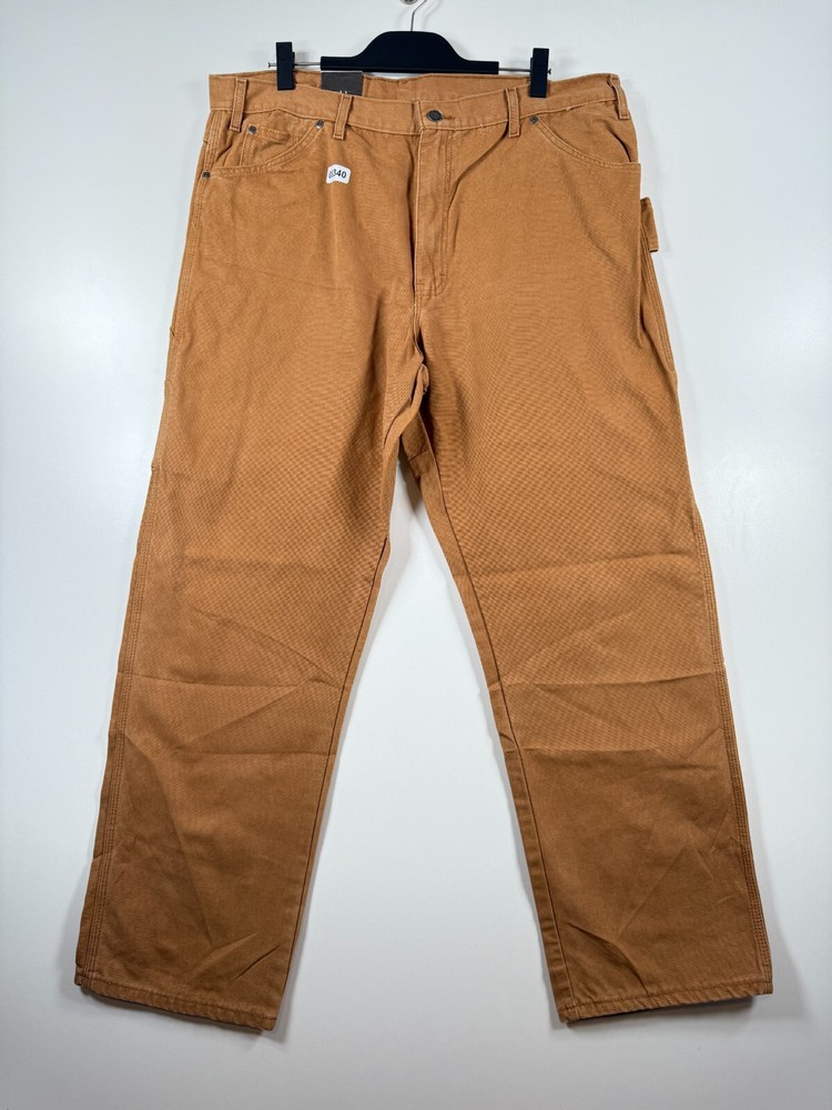 BNWT Dickies Mens Relaxed Fit Carpenter Jean Work Outdoor Utility Brown Sz 40x32