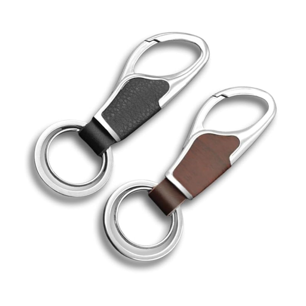 MenS Car Key Chain 2Pcs Personalized Creative Stainless Steel Car Keychain for