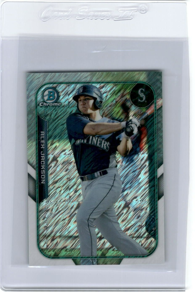 2015 Bowman Chrome Alek Jackson Mini Shimmer Refractor Farm's Finest Mariners K3 RC