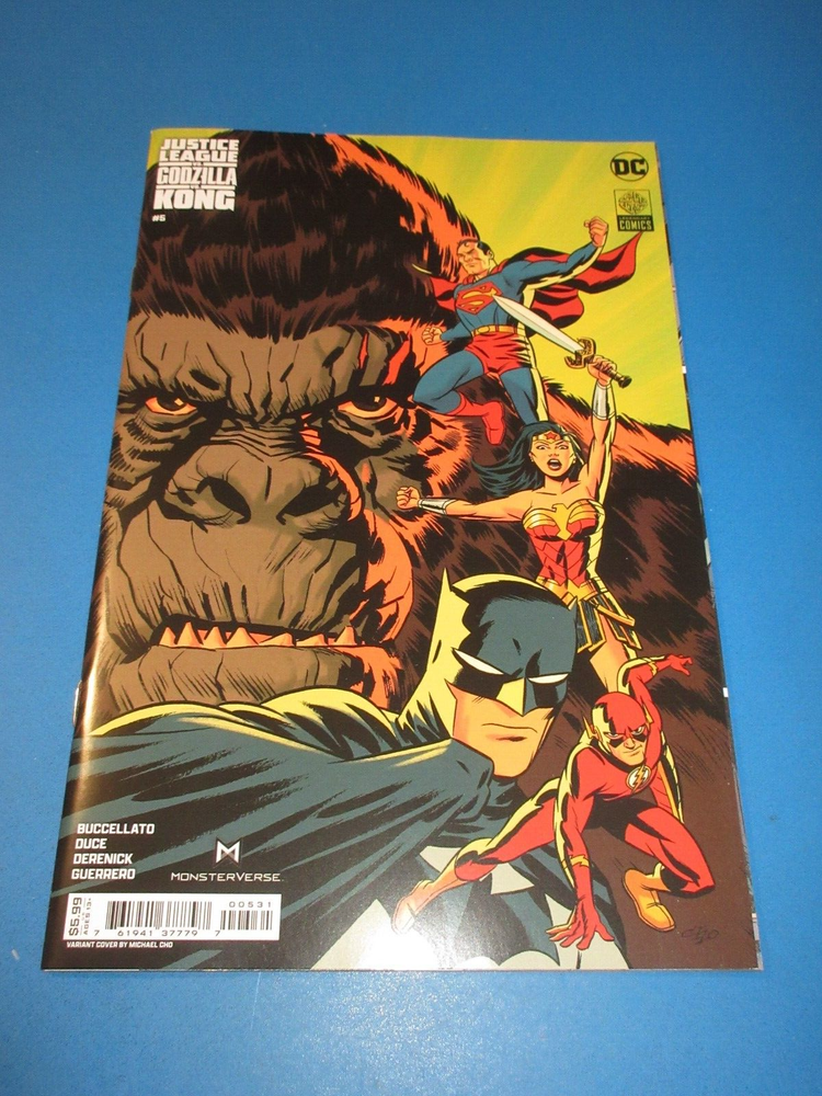 Justice League vs Godzilla vs Kong 5 Cho Variant Near Mint Gem Mint