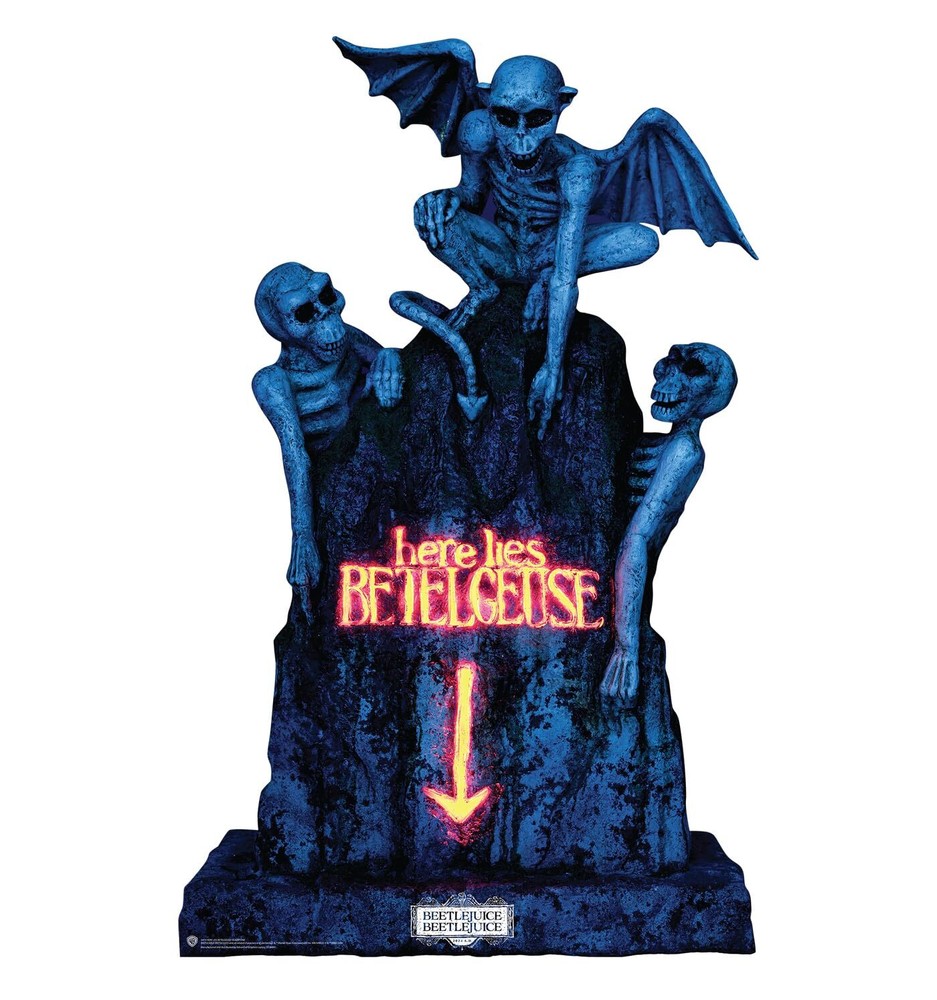 Here Lies Betelgeuse Headstone Life Size Cardboard Cutout Standup - Beetlejuice
