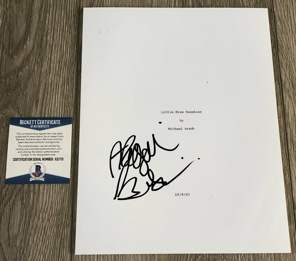 ABIGAIL BRESLIN SIGNED LITTLE MISS SUNSHINE 110 PG SCRIPT w/PROOF & BECKETT COA-image