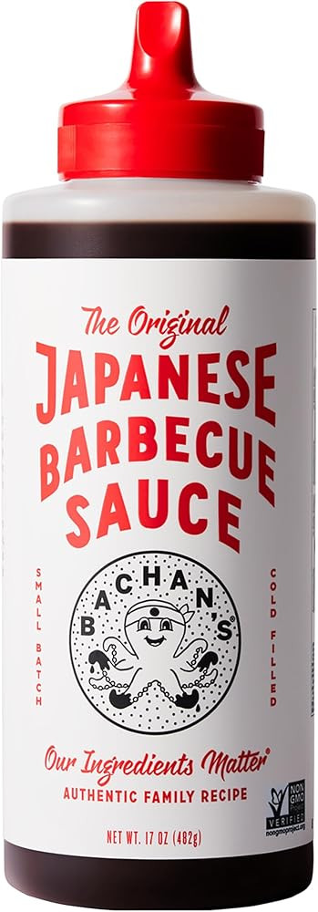 Bachans Original Japanese BBQ Sauce 17oz Small Batch Non-GMO Gluten-Free Vegan