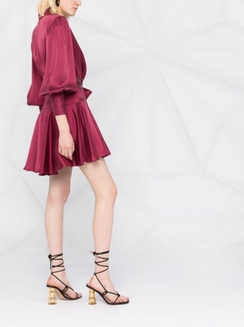 zimmermann silk wrap dress size 0