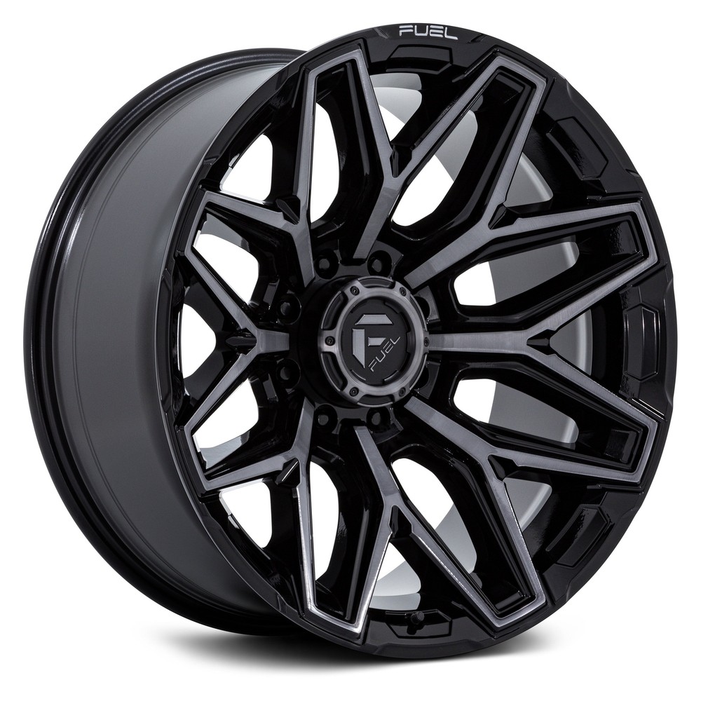 Fuel FC854 FLUX 20x9 8-Lug Black Rims Set of 4 8x165.1 125.1mm Offset