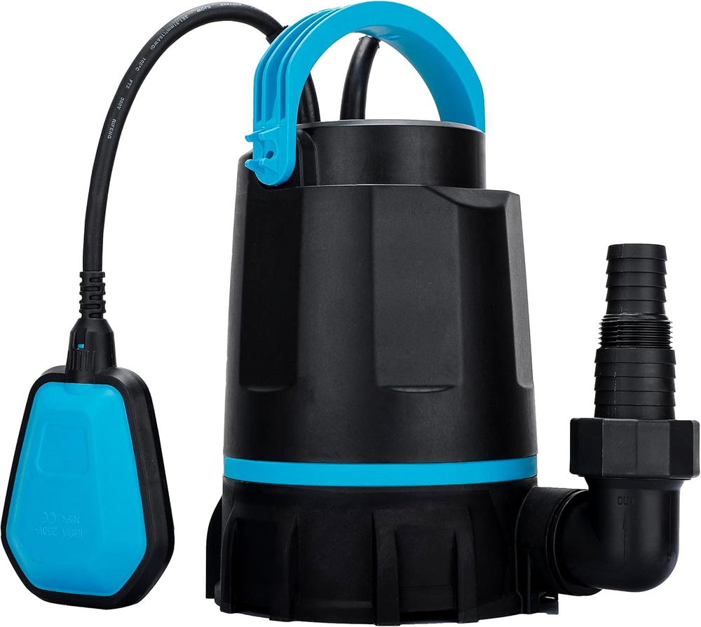 1/2HP 3170GPH Sump Pump with Automatic Float Switch, Submersible Water Pump Port