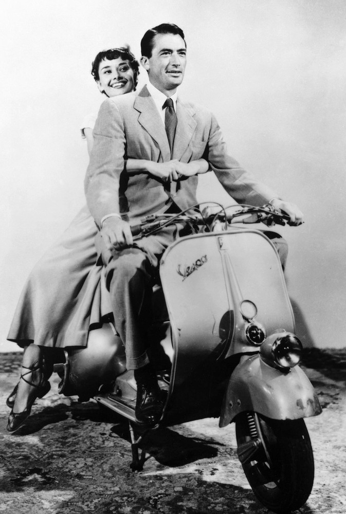 Roman Holiday Motorcycle Scene 8x10 Celebrity Art Print