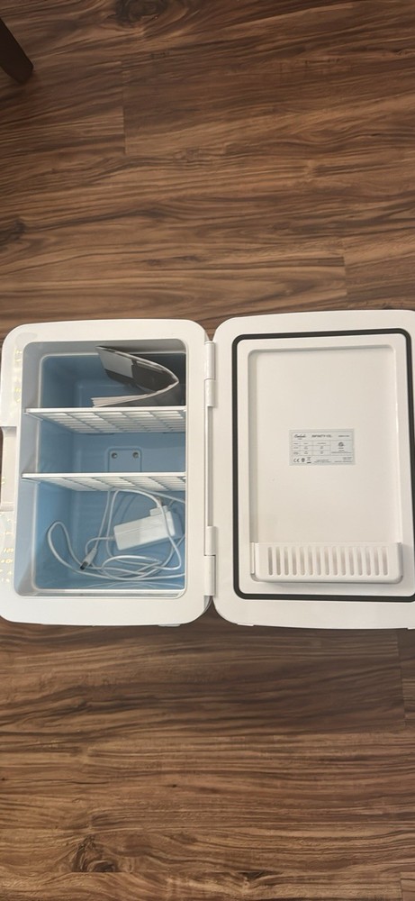 Cooluli Mini Fridge Blue Freestanding Compact Table Top Adjustable Shelves