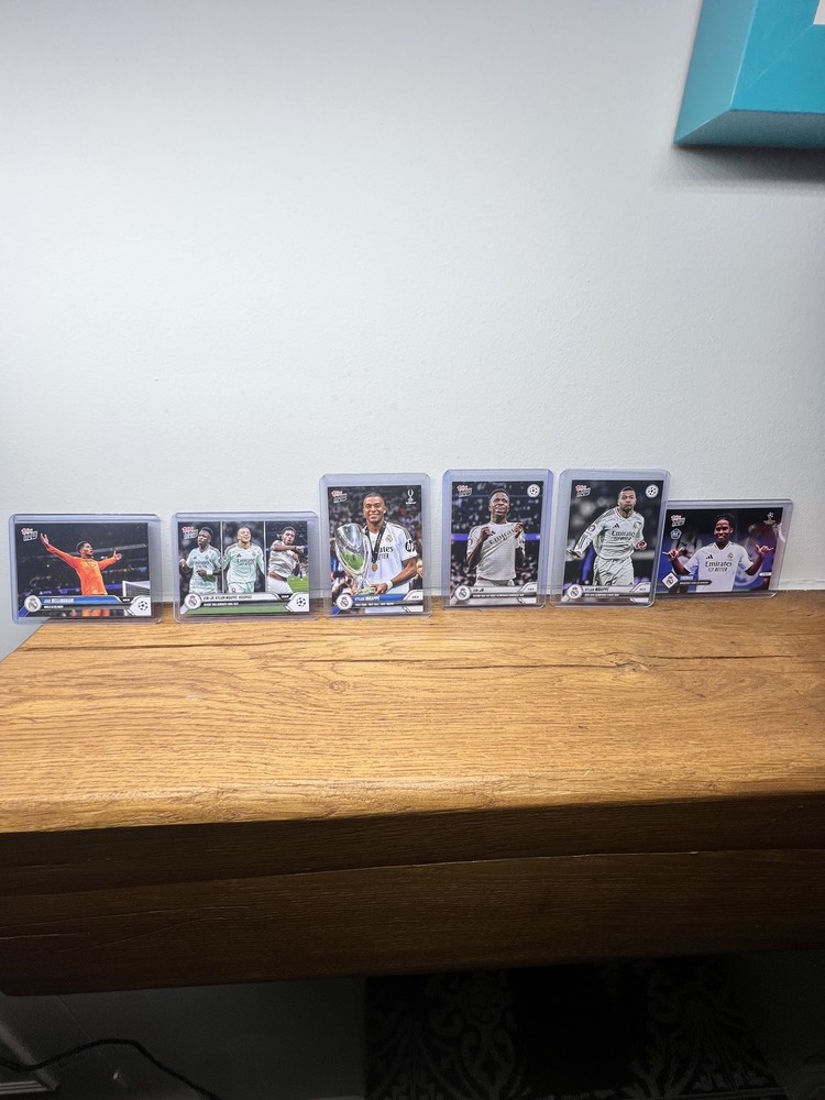 Topps Now UCL 2024/25 Real Madrid  6 x card bundle Vini Jude endrick Mbappe